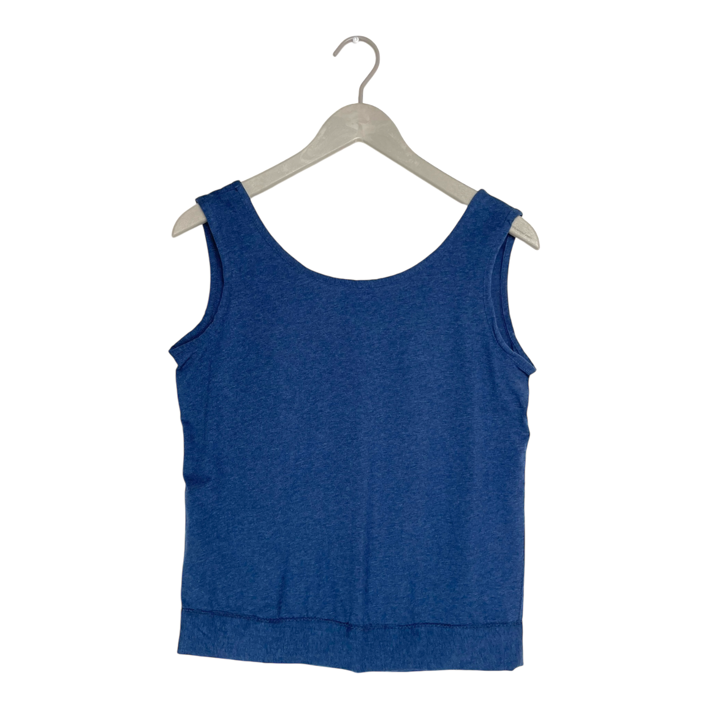 Limo rose open back top, denim blue | woman M