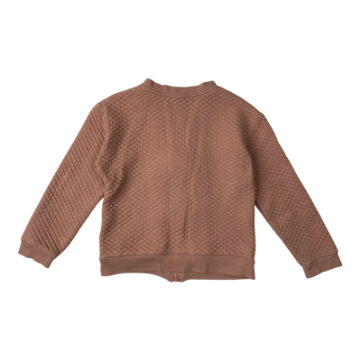 Metsola zip sweat jacket, rose | 110/116cm