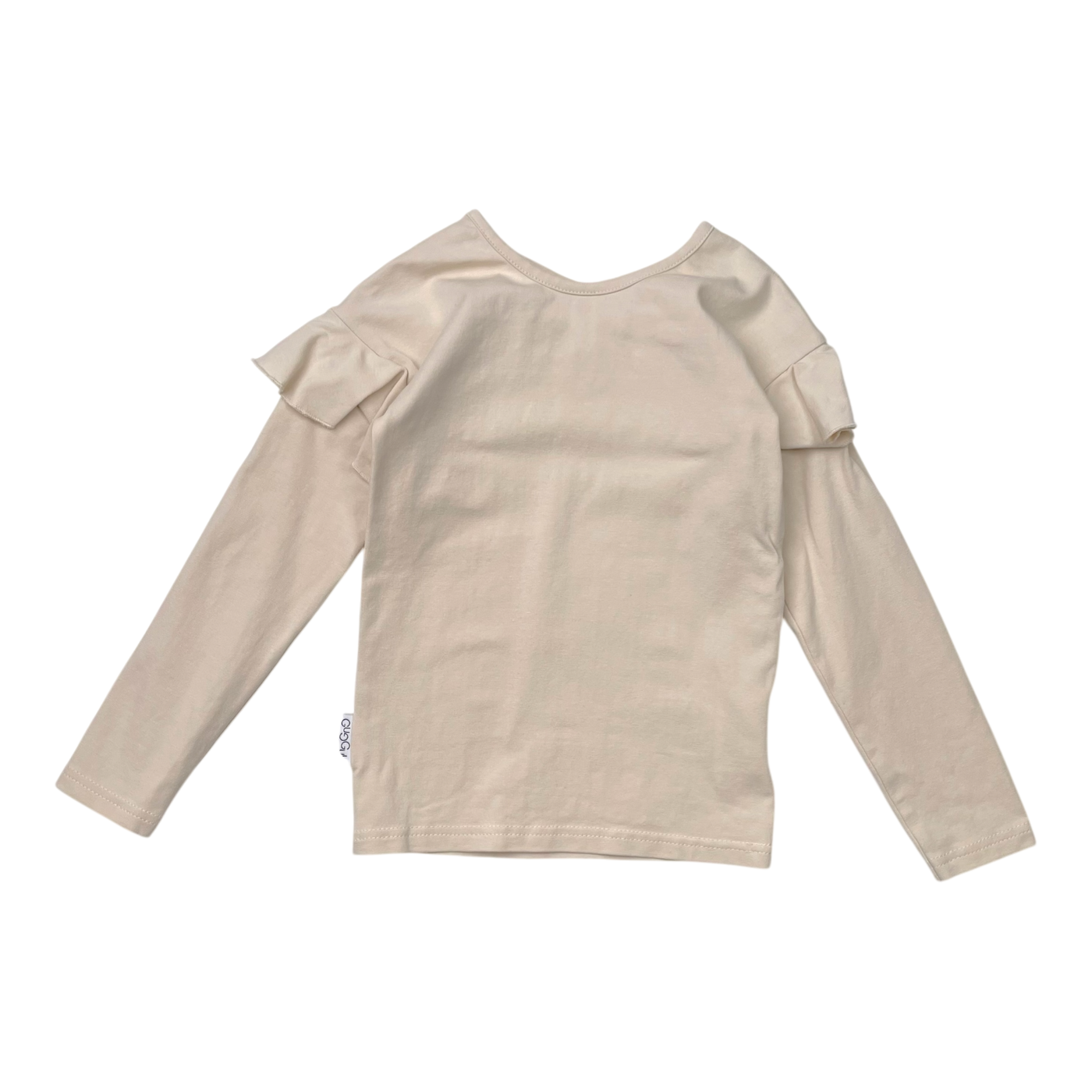 Gugguu frill shirt, almond | 92cm