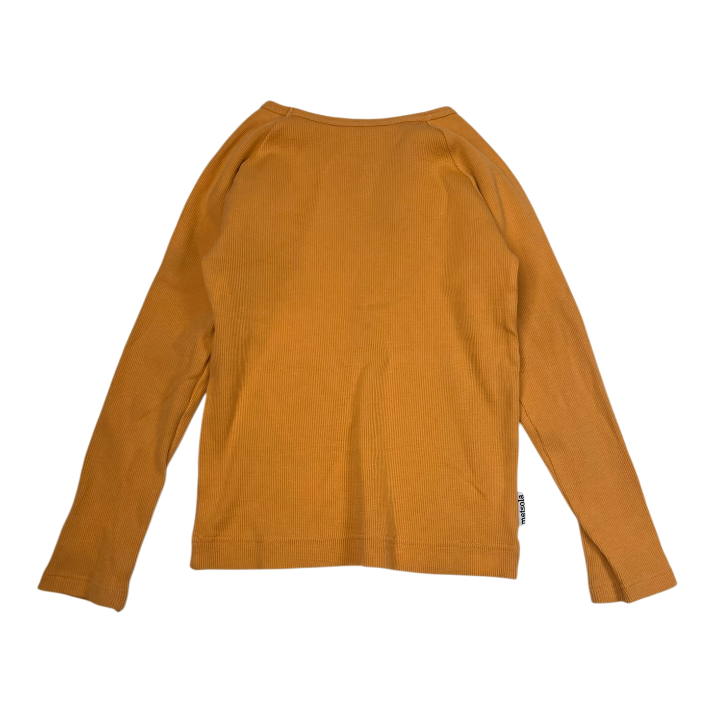 Metsola rib shirt, orange | 116cm