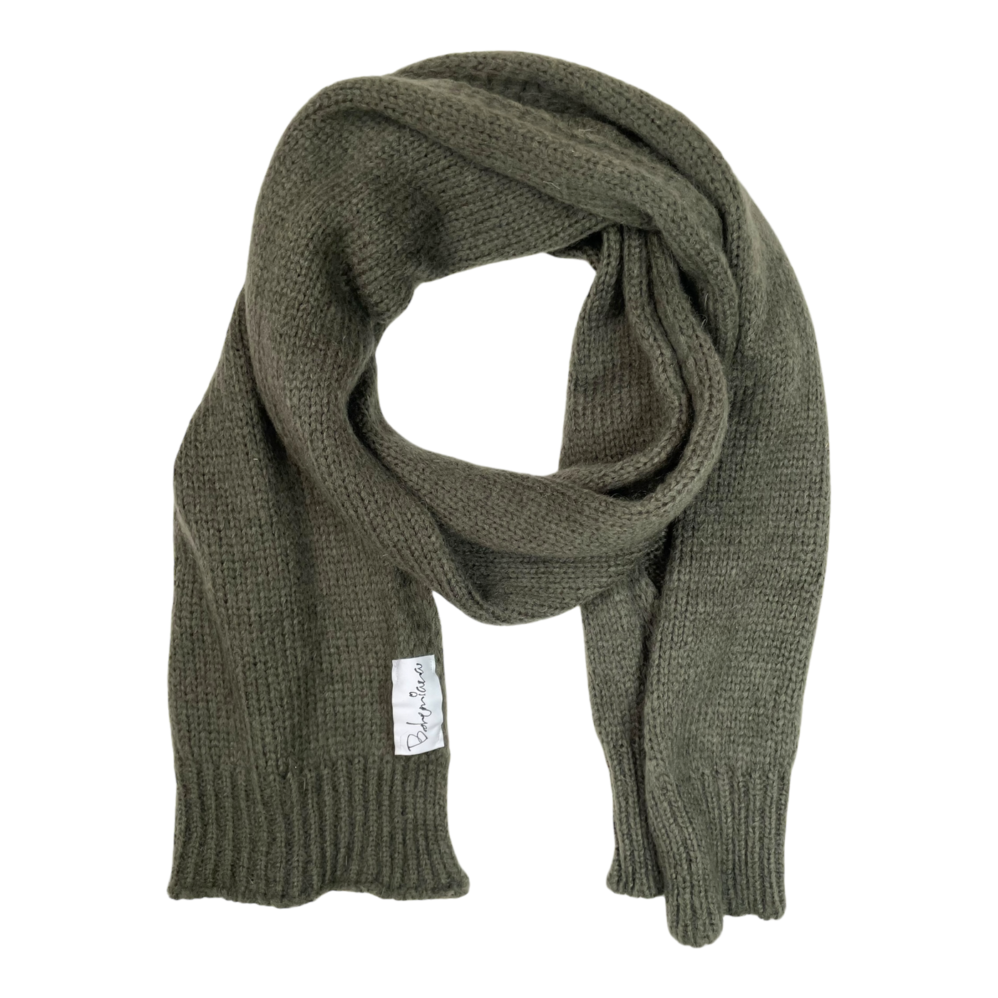 Bypias bohemiana knit scarf, green