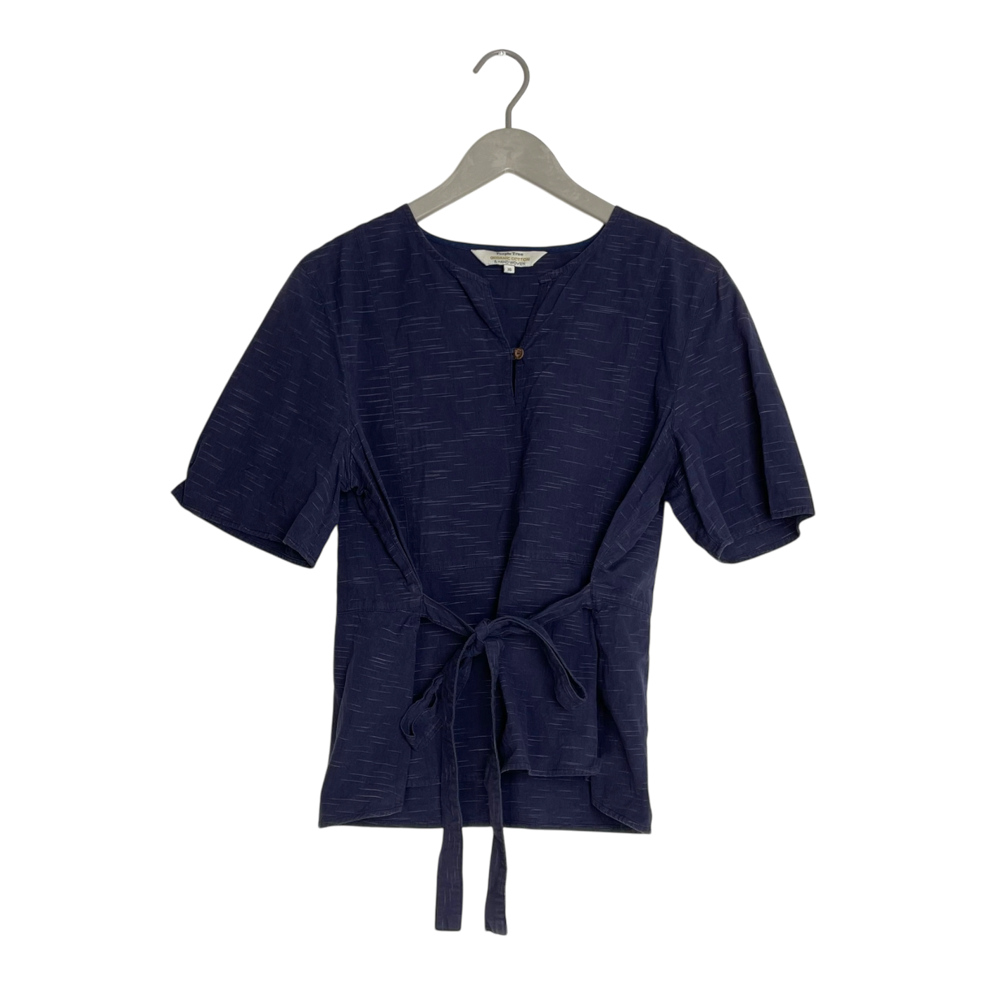 People Tree woven shirt, midnight blue | woman XL