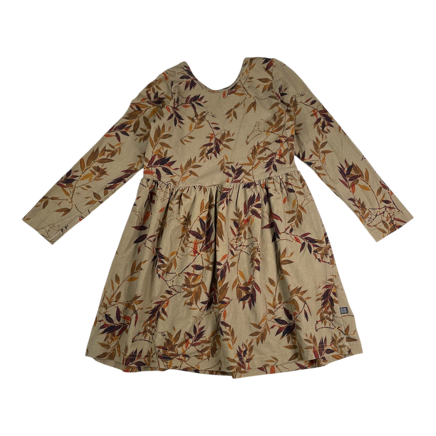 Kaiko dress, leaves | 98/104cm