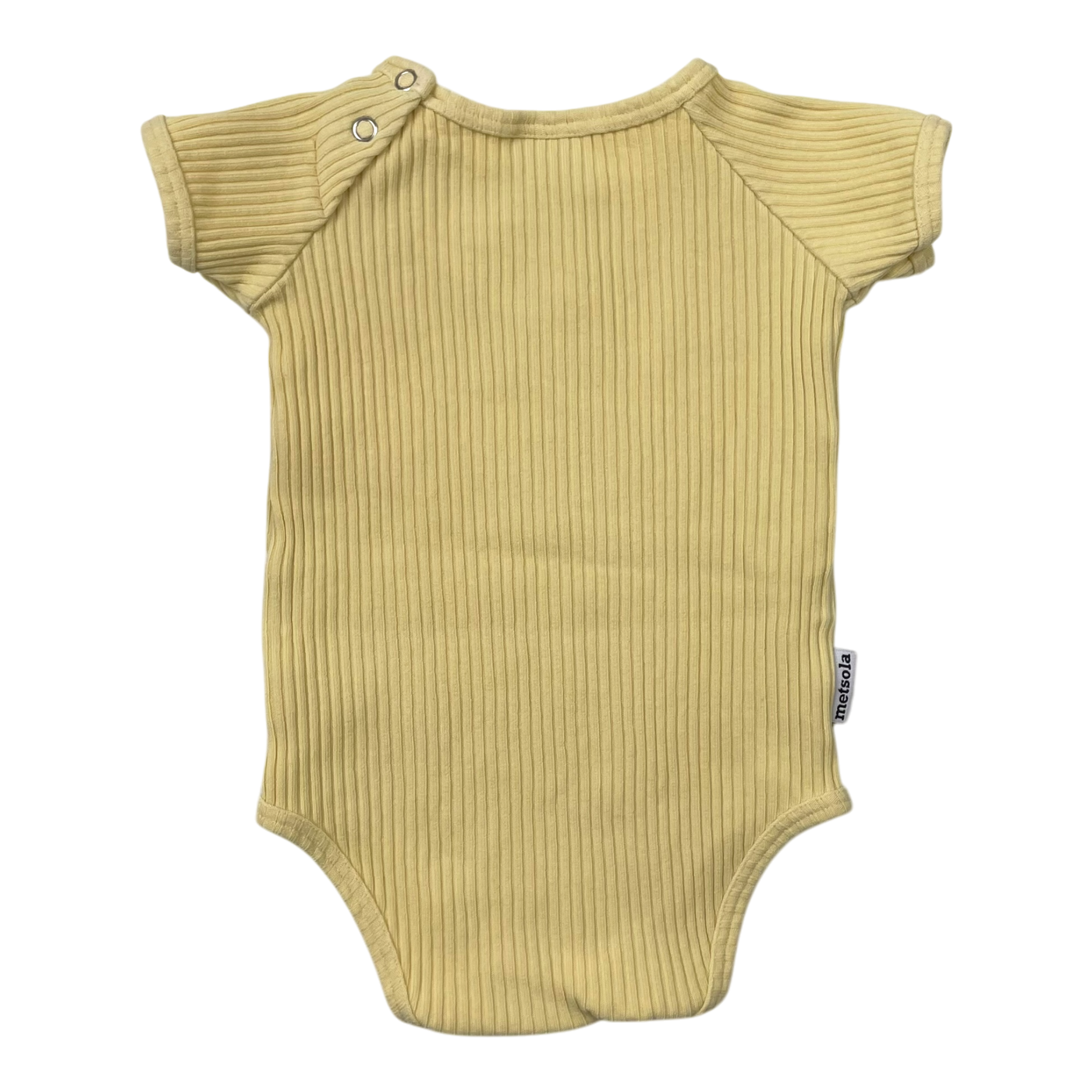 Metsola t-shirt rib body, yellow | 74cm