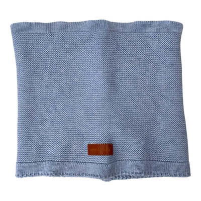 Metsola knit tube scarf, light blue | onesize