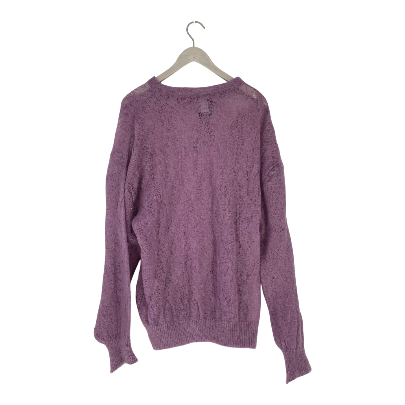 Vimma mohair knitted shirt, plum | woman onesize