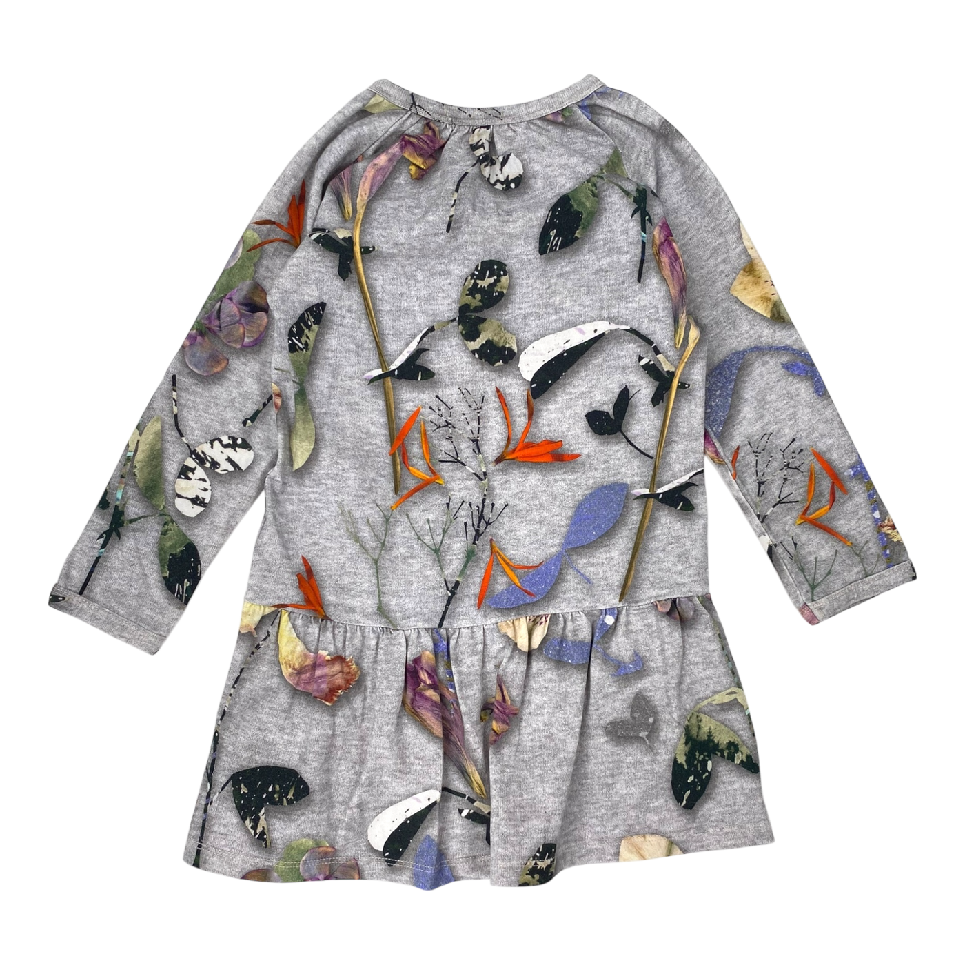 Molo cammon tunic dress, leaves | 92cm