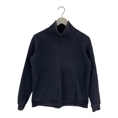 Makia turtle neck sweatshirt, black | woman M