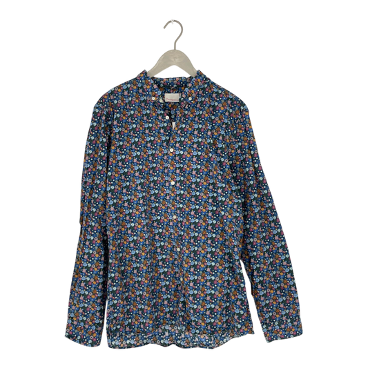 Knowledge Cotton collar shirt, flower | man XL