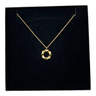 Kalevala Koru kotipesä necklace, golden bronze