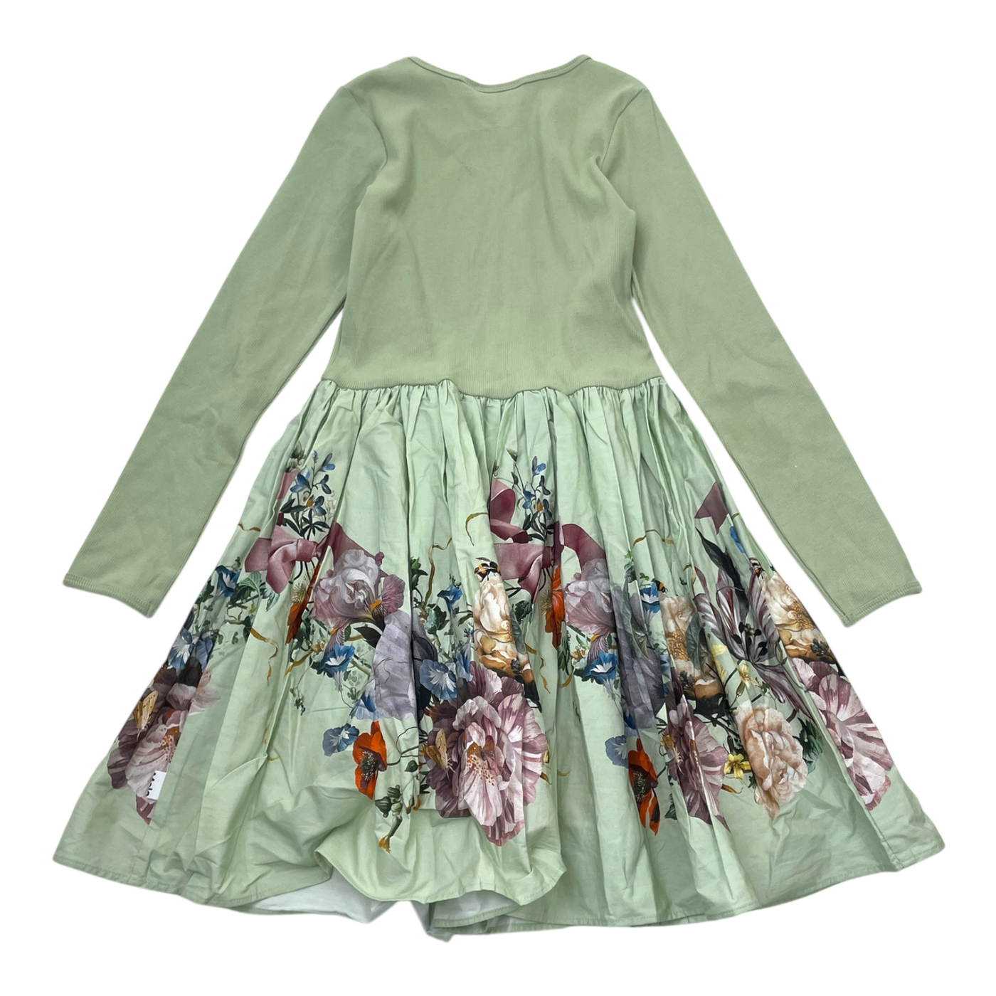 Molo woven dress, tea green | 134/140cm
