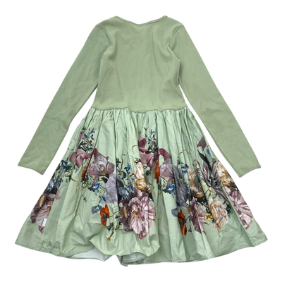 Molo woven dress, tea green | 134/140cm