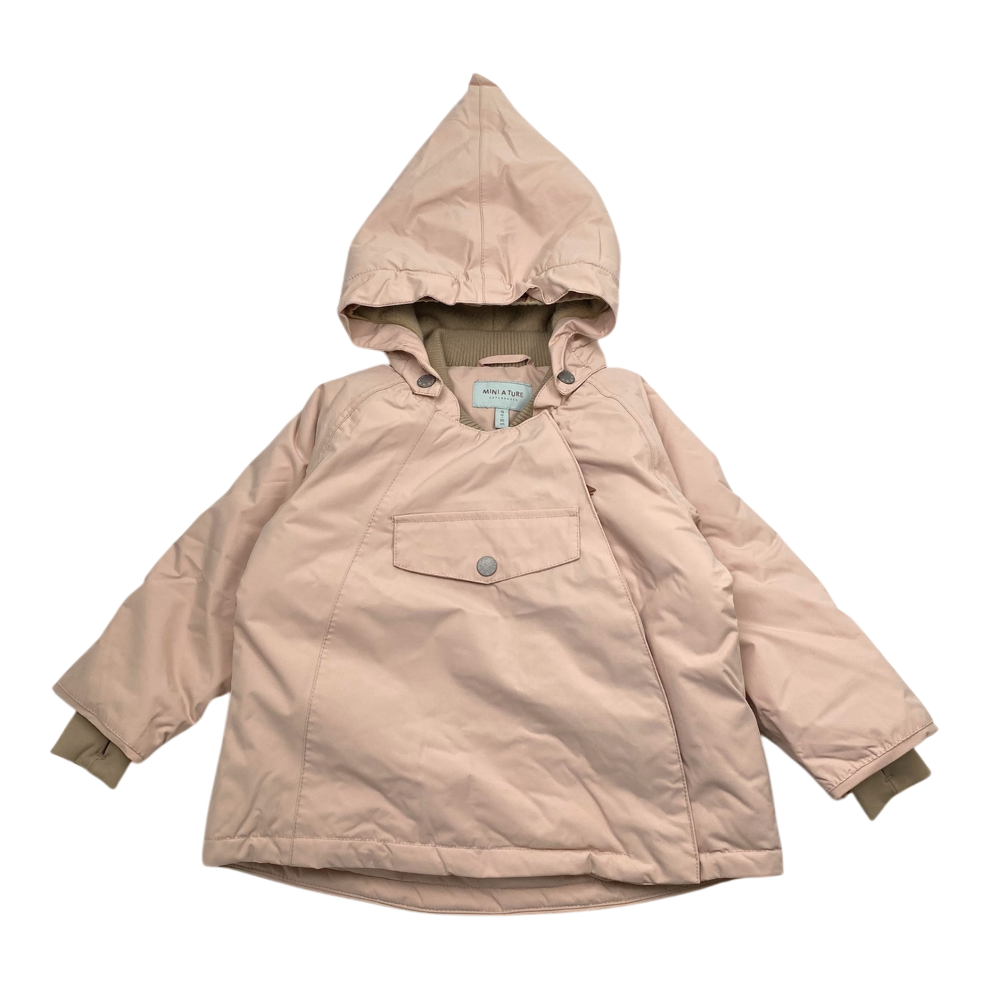 Mini A Ture matwang fleece lined winter anorak, pink | 86cm