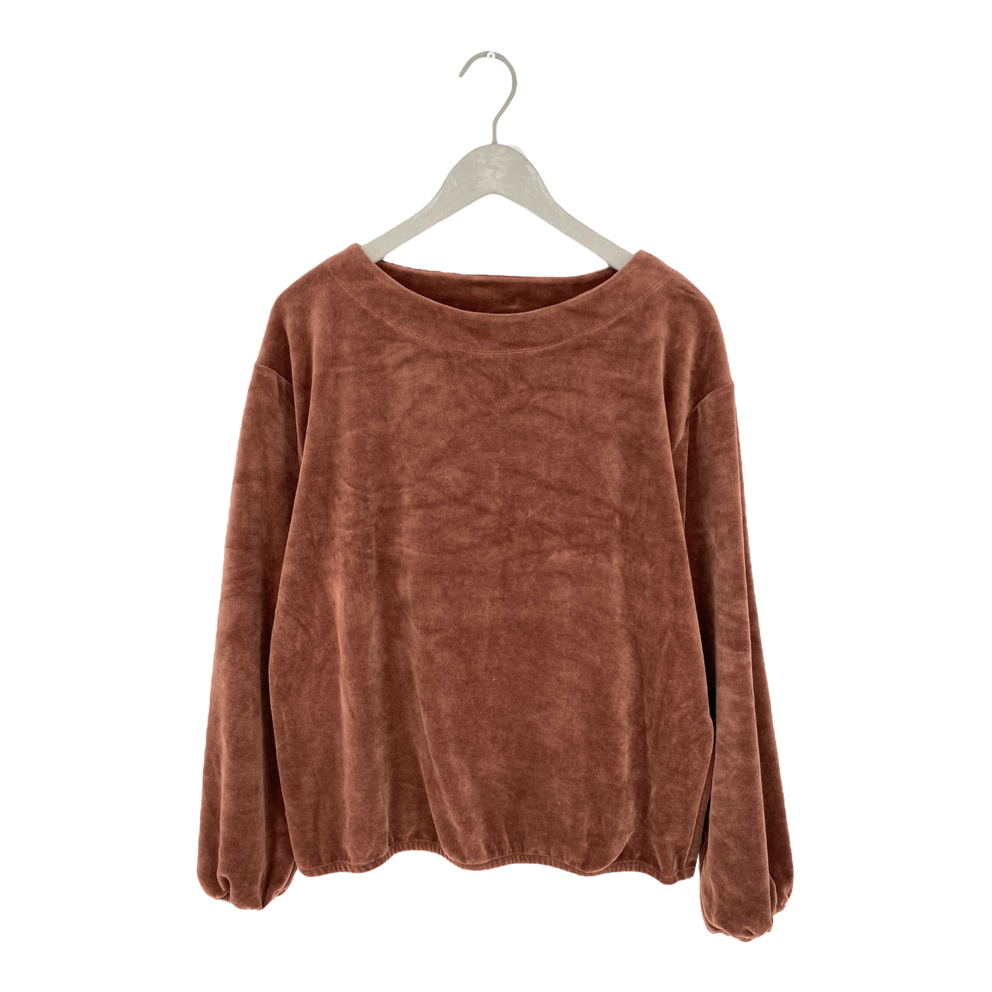 Mainio velour shirt, brown | woman S/M