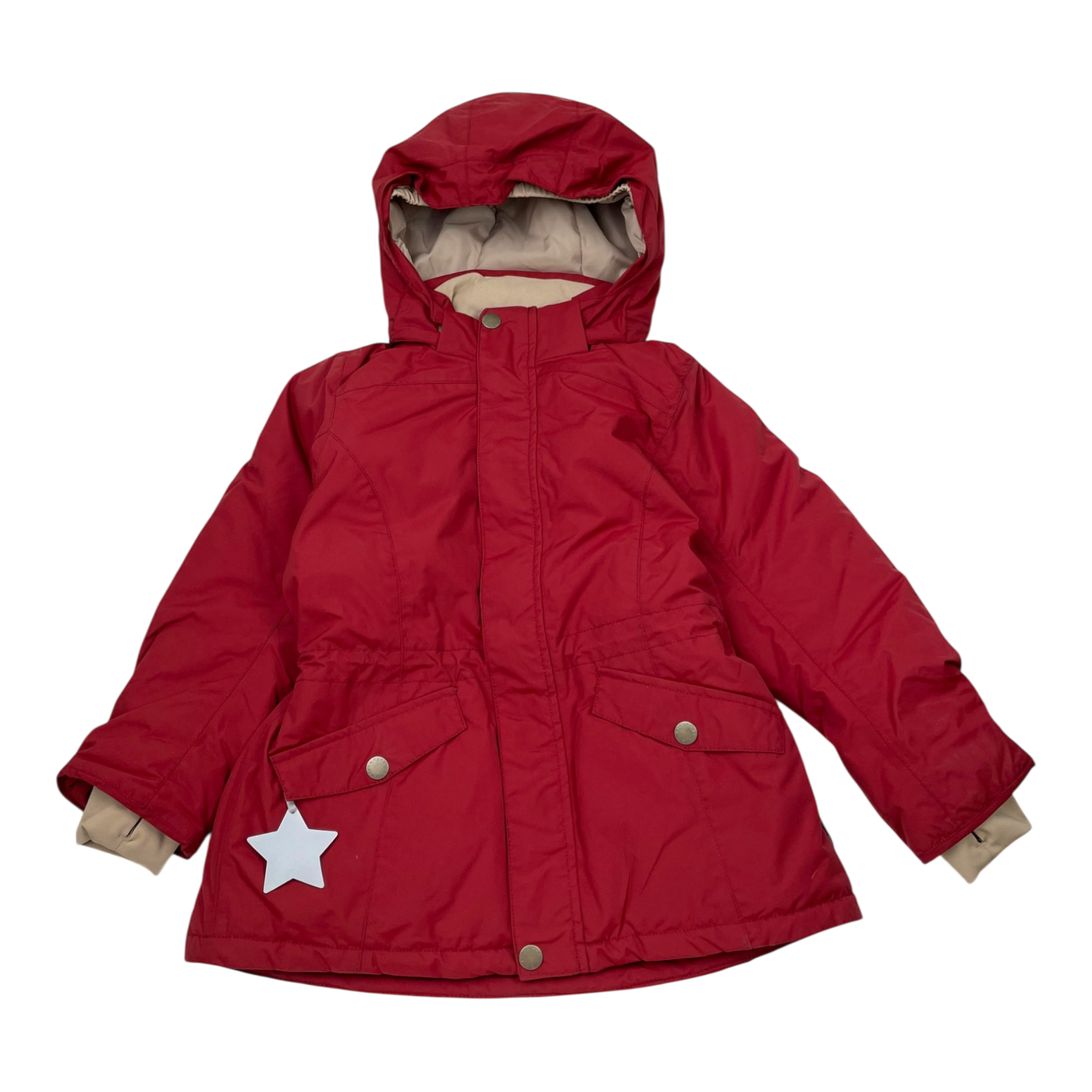 Mini A Ture matvelajanna winter jacket, dark red | 122cm