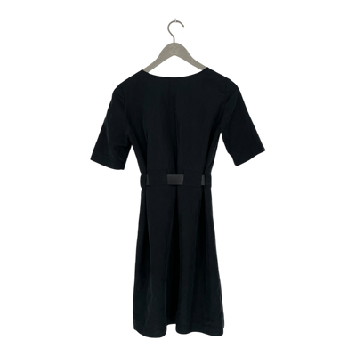 R/H studio belted dress, black | woman S