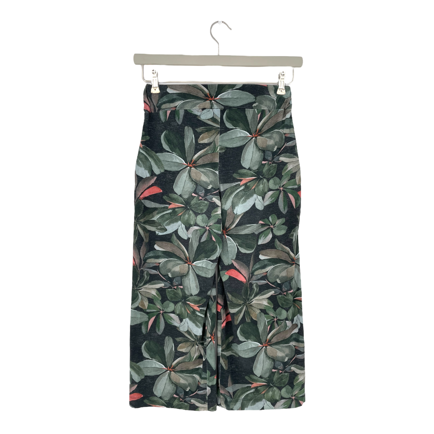 Ommellinen cropped belted culottes, leafs | woman XS