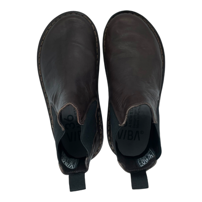 VIBAe Helsinki leather boots, cocoa brown | 36