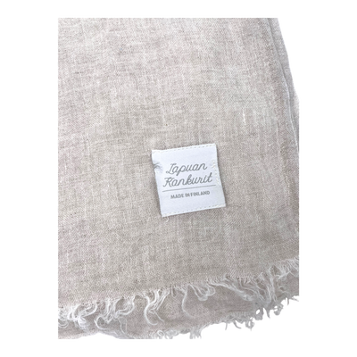 Lapuan Kankurit linen scarf, beige/blue