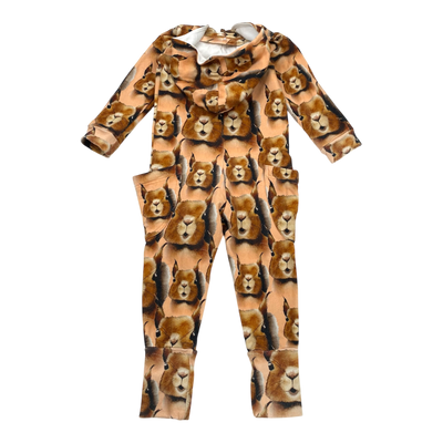 Metsola sweat jumpsuit, squirrel | 86/92cm