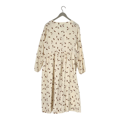 Kaiko muslin button dress, leaves | woman M