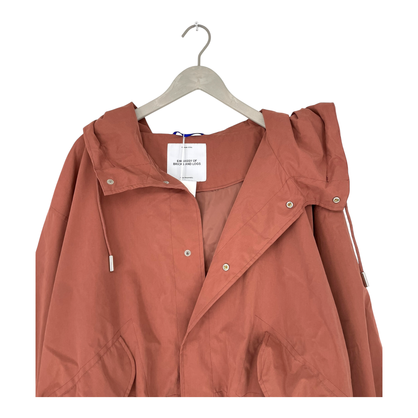 Embassy of Bricks and Logs bundaberg coat, terracotta | woman S