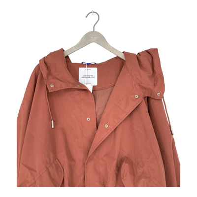 Embassy of Bricks and Logs bundaberg coat, terracotta | woman S