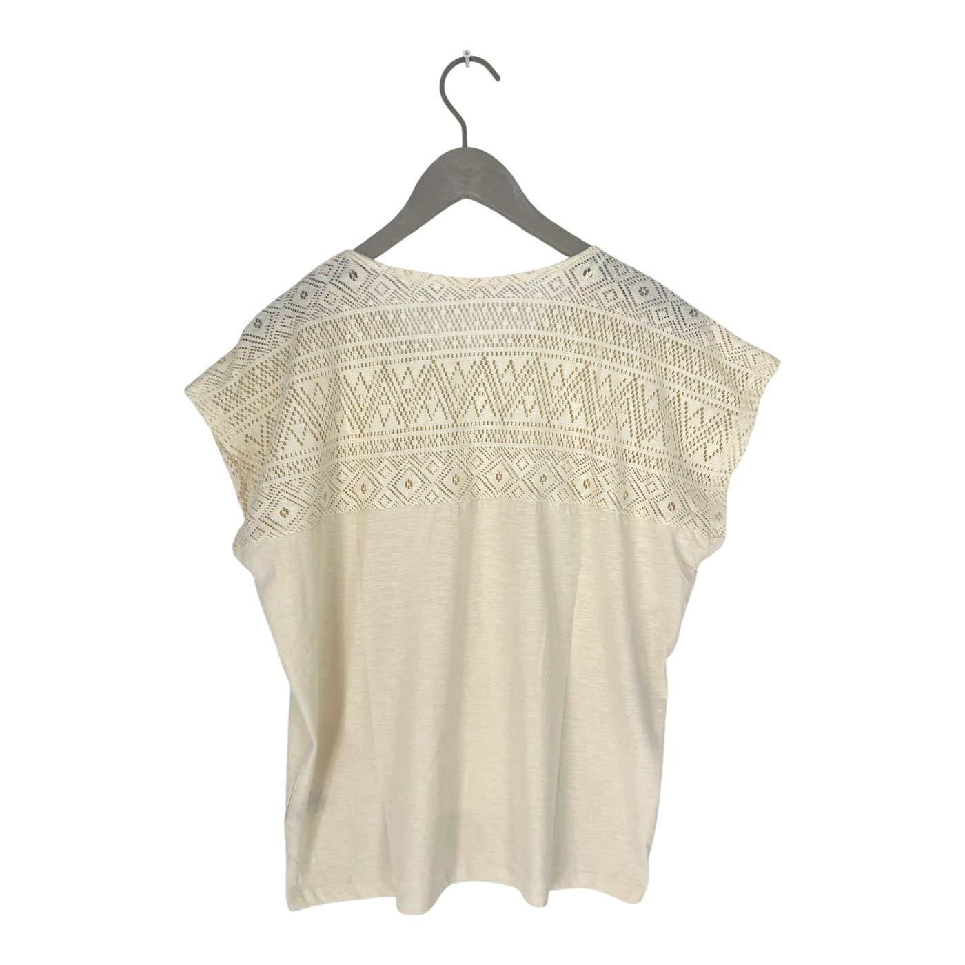 Tranquillo lace t-shirt, cream | woman L