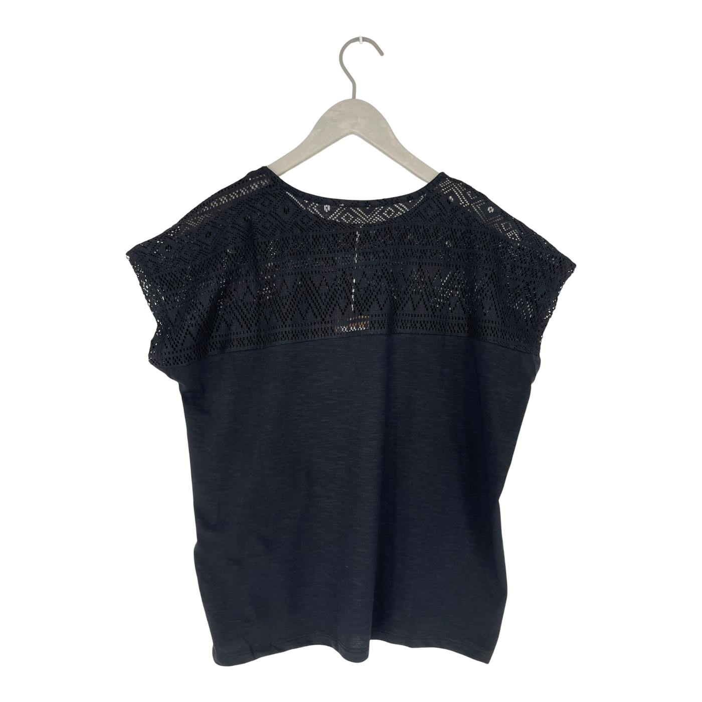Tranquillo lace t-shirt, black | woman M