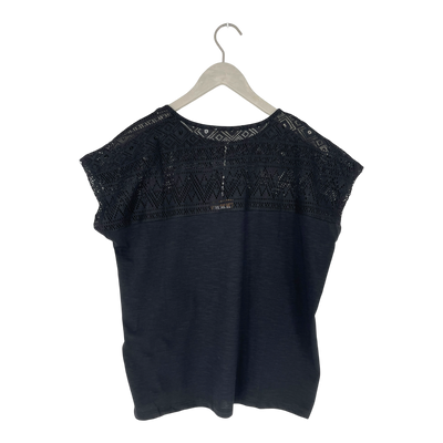 Tranquillo lace t-shirt, black | woman M