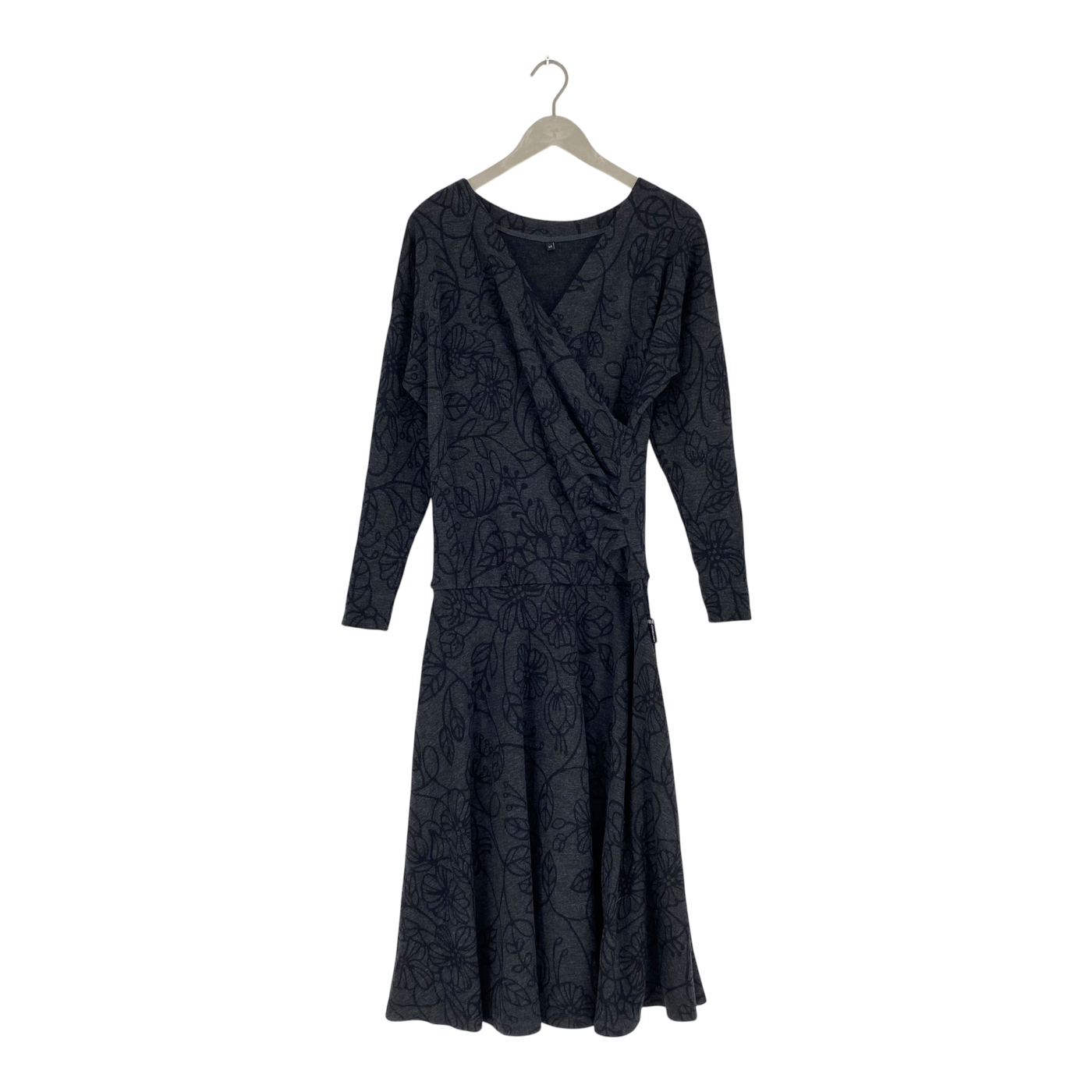 Merino Wrap Kleid, Babushka Roses | Frau m