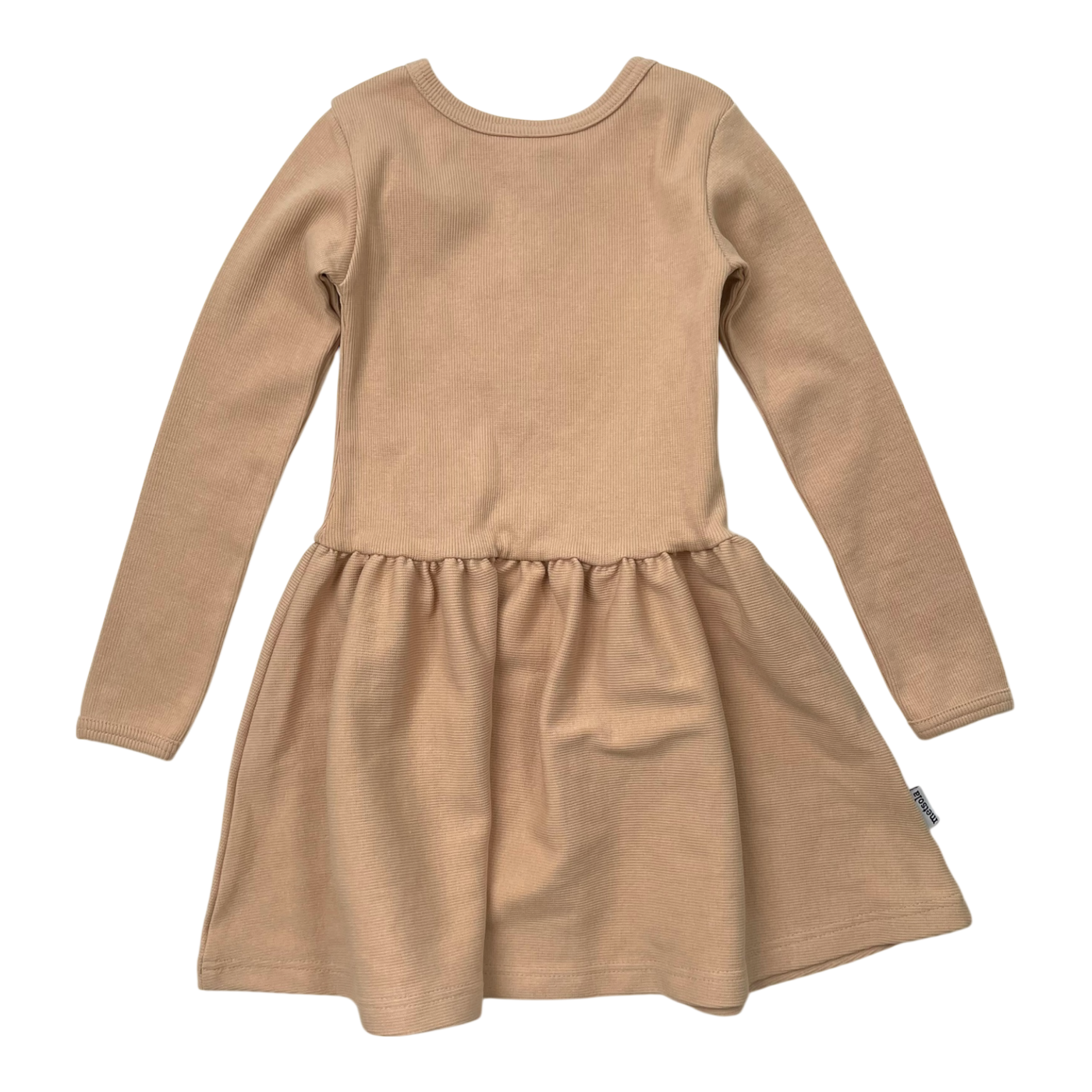 Metsola waffle dress, beige | 98/104cm