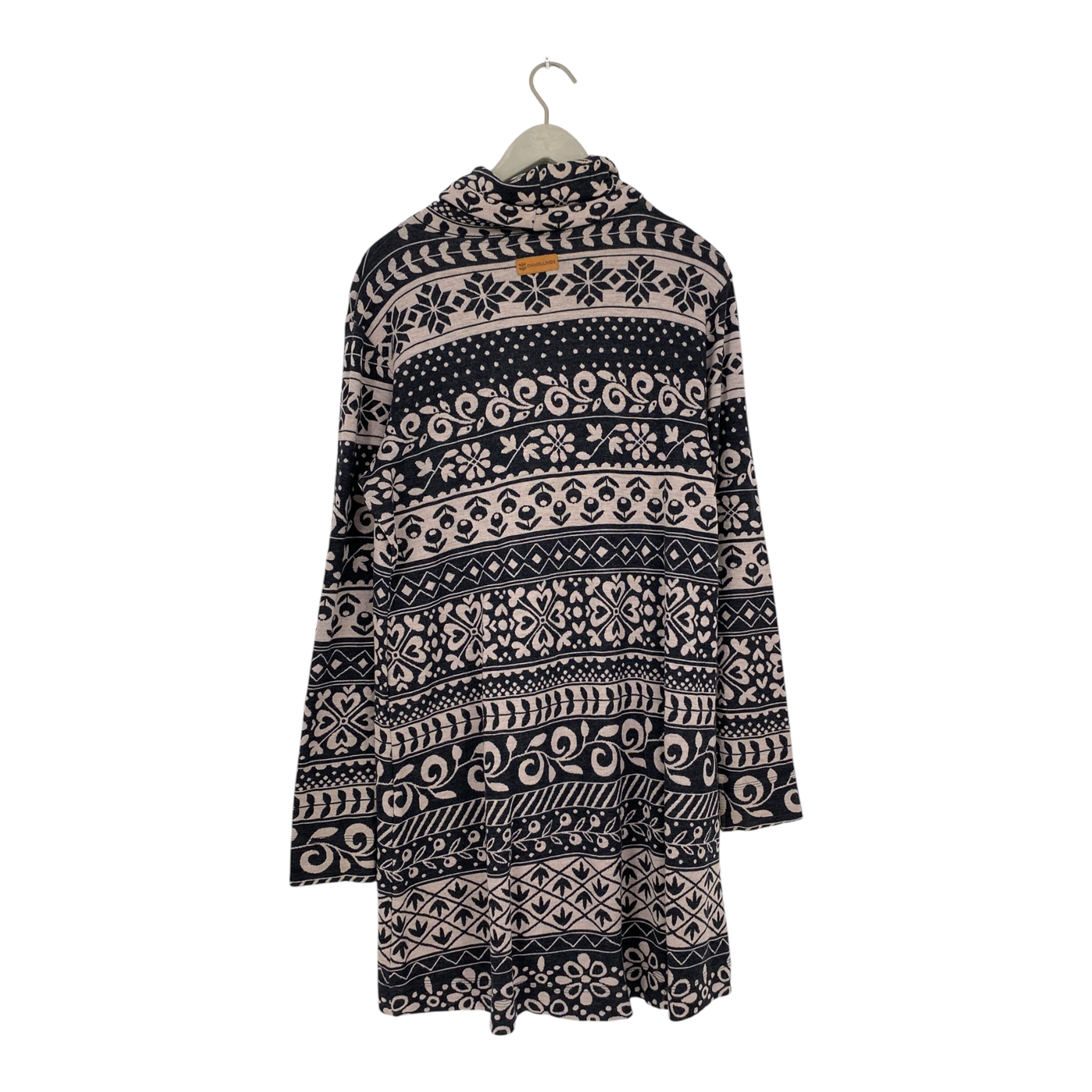 Ommellinen merino tunic, black/pink | woman XXL
