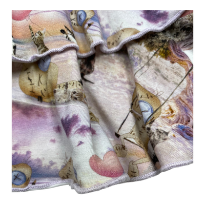 Gugguu frilla dress, cat print | 86cm