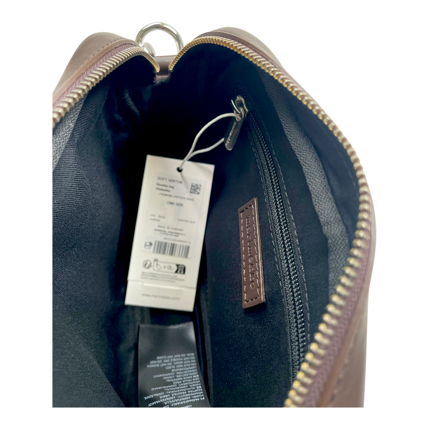 Marimekko soft gratha shoulder bag, brown | onesize