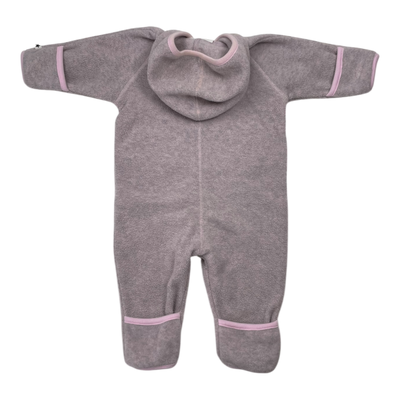 Molo udo fleece jumpsuit, pink | 56cm