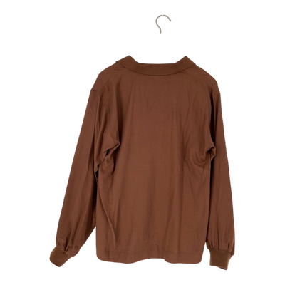 Esmé Studios pique shirt, brown | unisex S