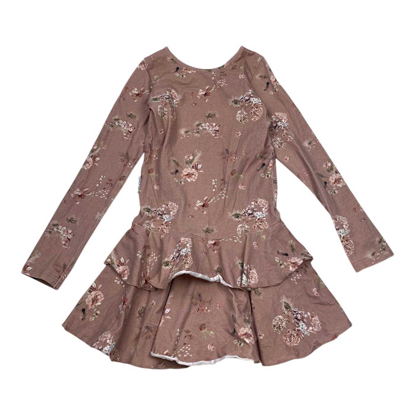 Gugguu frilla dress, flower | 128cm