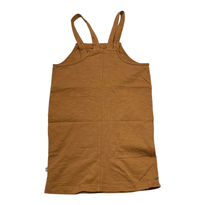 Mainio pocket dress, brown | 122/128cm
