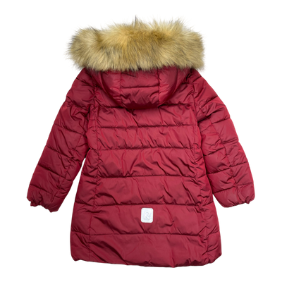 Reima lunta winter jacket, burgundy | 116cm