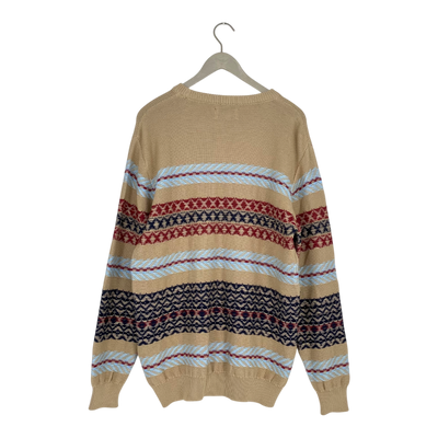 Makia houonds knit sweater, stripes | man M