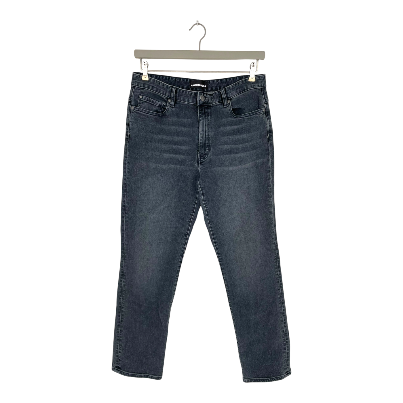 Armedangels mid waist straight jeans, grey | W31 L32