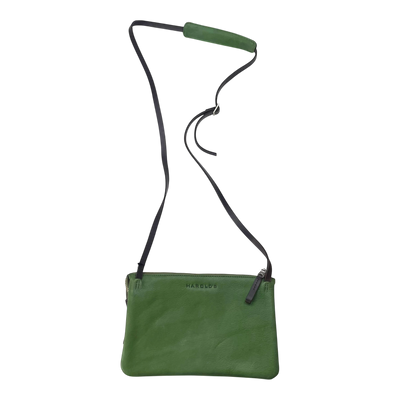 Harold's Bags leather chaza crossbag medium, olive