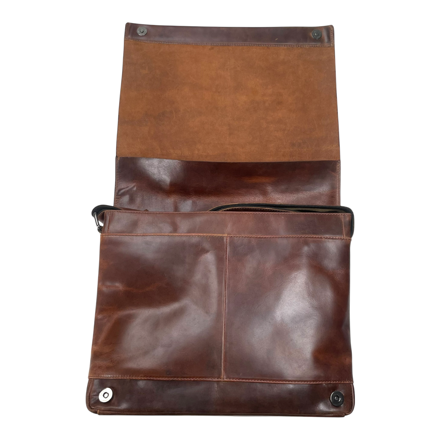 Harold's Bags leather campo messenger bag L, dark brown