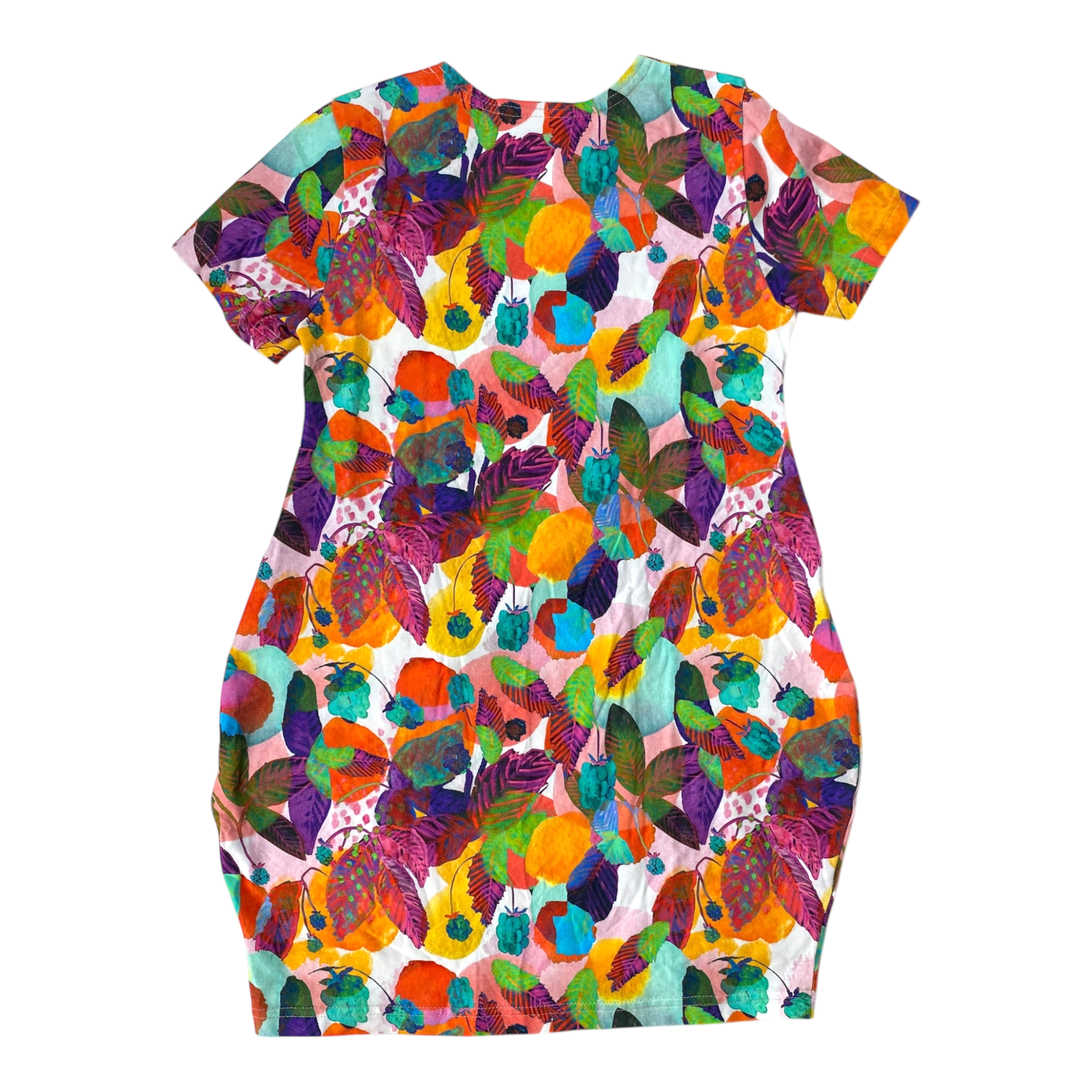 Versonpuoti t-shirt dress, flower | 128/134cm