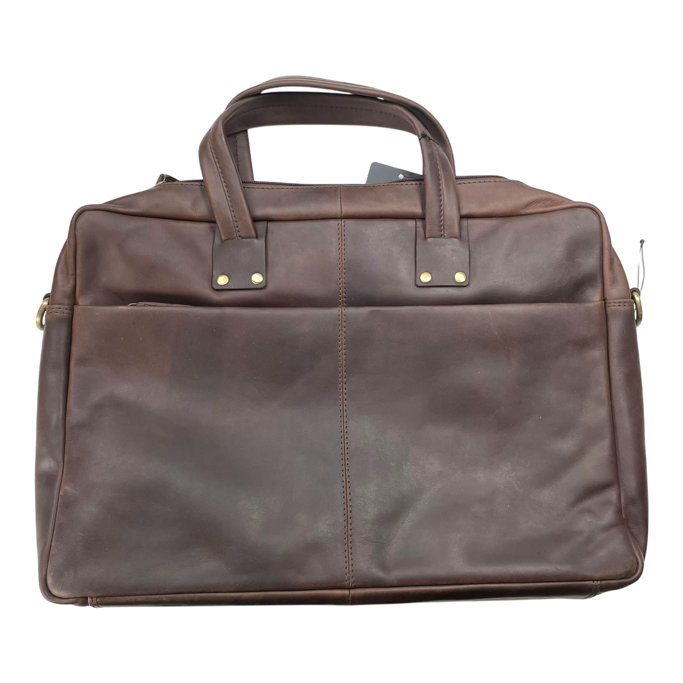 Harold's Bags leather ‭briefcase, chocolate brown