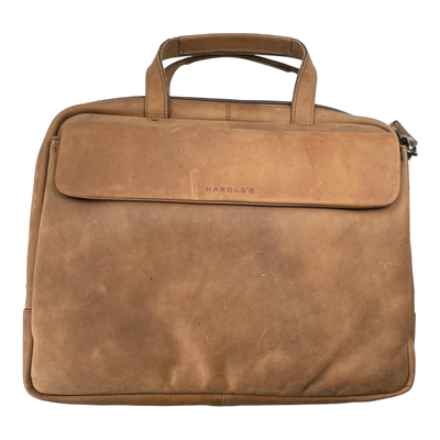 Harold's Bags leather ‭briefcase, antic