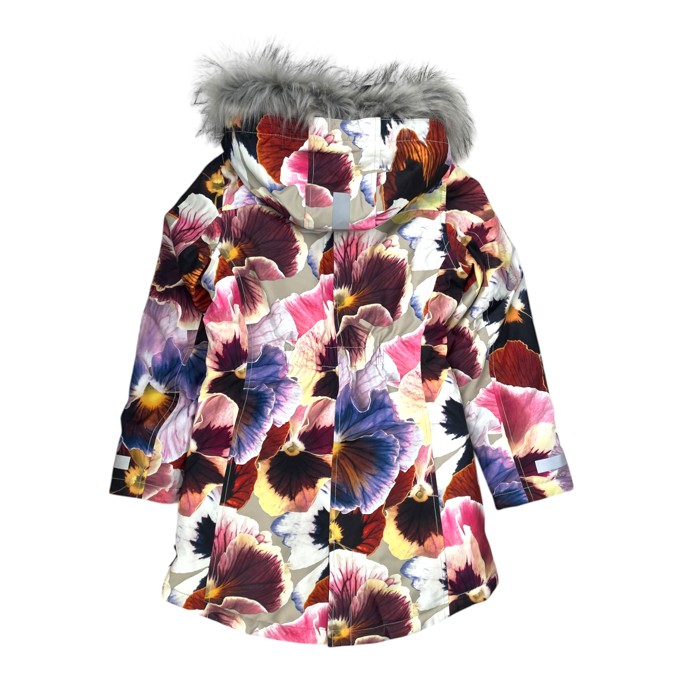 Molo peace winter parka, flowers | 140cm