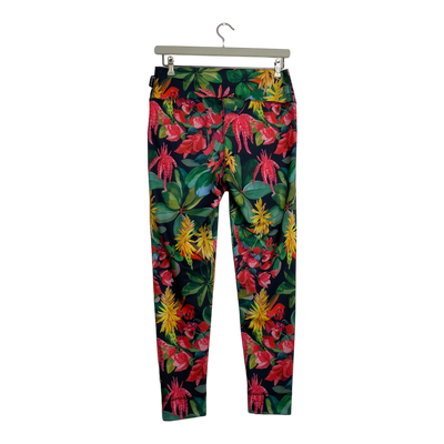 Ommellinen sport leggings, flower | woman XL