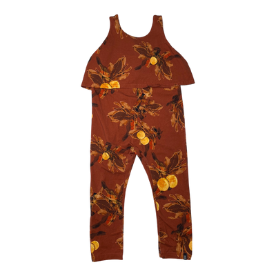 Kaiko oasis jumpsuit, amber orange | 98/104cm